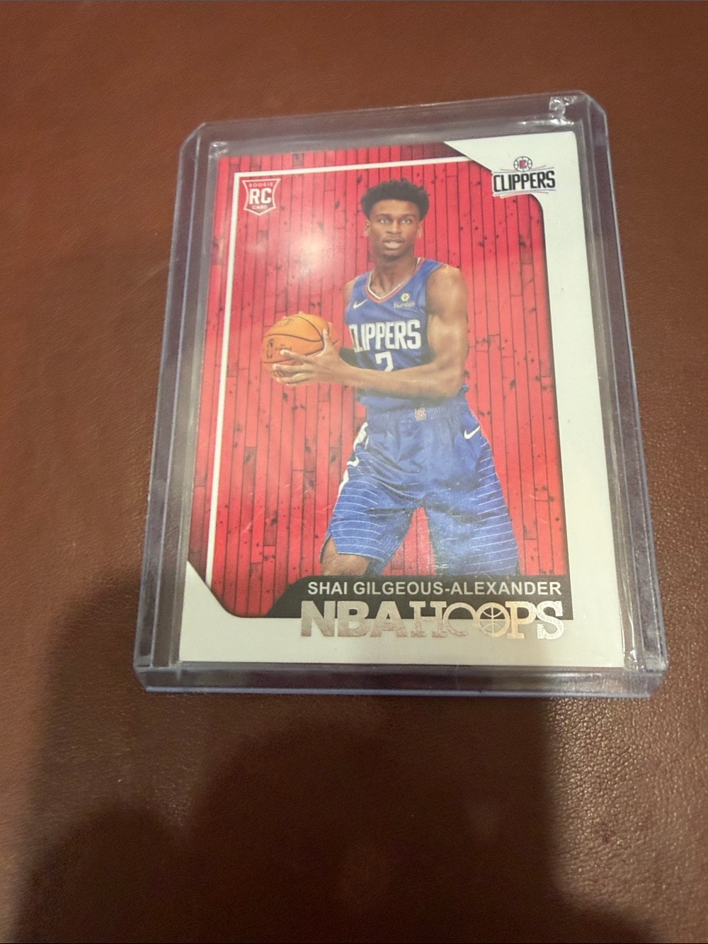Shai Gilgeous-Alexander NBA Hoops Basketball Card in Blue